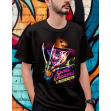 Bu Tshirt 'freddy Krueger-Elm Sokağı' Temalı Oversize Tişört