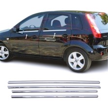 ZNZ Oto Aksesuar Ford Fiesta 2002-2009 Arası Krom Cam Çıtası 4 Prç Pçelik