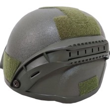 Polis Sepeti Tactical Airsoft Kask Kompozit Başlık Koruyucu Miğfer Haki