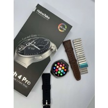 Serreha Haino Teko Watch 4 Pro ( RW32 Curved Amoled Ekran ) Gümüş Renk- 3 Kordon Akıllı Saat