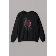 So Cool Unisex Sweatshirt Helmet Kask Spartan Samuray Savaşçı Kılıç Baskılı Sweat