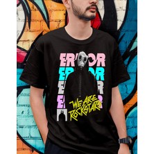 Bu Tshirt 'we Are Rock Star' Temalı Oversize Tişört