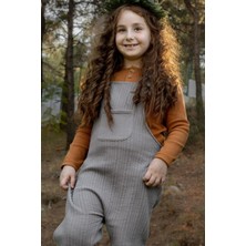 Little Gusto Kapitone Salopet Çocuk Gri