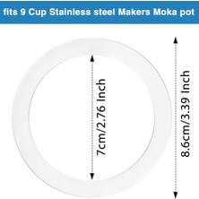 Humble Moka Kahve Makinesi Için Moka Express ile Uyumlu Yedek Huni Kitleri, 1 Paslanmaz Çelik Yedek Huni (9 Bardak) (Yurt Dışından)