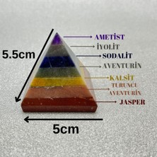 Yıldız Doğal Taş Çakra Piramit 5x5.5 cm 138 gr