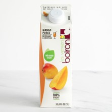 Boiron Les Vergers Boiron Mango Meyve Püresi, 100% Meyve, Tamamen Doğal, Şeker Ilavesiz 1 Litre,