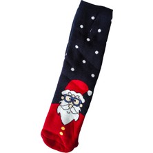 Sembol Yılbaşı Temalı Uzun Havlu Çorap Christmas Yeni Yıl