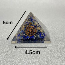 Yıldız Doğal Taş Lapis Orgonit Piramit 5x4.5 cm 40 gr