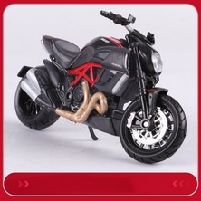 Aqqogib Ducati 1:18 Motosiklet Modeli Oyuncak Motosiklet Tabanı ile (Yurt Dışından)