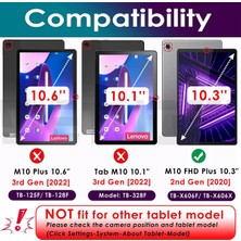 Aqqogib Lenovo Tab M10 Fhd Plus 10.3 Inç 2020 [2. Nesil] (Model: TB-X606) Tablet Kılıfı, Kahverengi Standlı Çok Görünümlü Pu Deri Kılıf Için (Yurt Dışından)