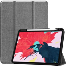 Aqqogib Yeni iPad PRO11 2020 Için Kalem Yuvalı 11 Inç Tablet Kılıfı Tpu Yumuşak Kabuk Uyku Örtüsü - Gri (Yurt Dışından)