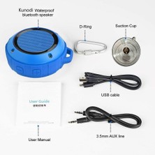 Aqqogib Dış Mekan Su Geçirmez Bluetooth Hoparlör, Subwoofer'lı Kablosuz Taşınabilir Mini Duş Seyahat Hoparlörü, Gelişmiş Bas, Spor, Havuz, Plaj, Yürüyüş, Kamp Için Dahili Mikrofon (Yurt Dışından)