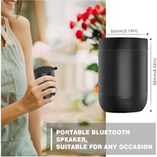 Aqqogib Taşınabilir Bluetooth Hoparlör, Küçük Kablosuz Duş Hoparlörü 360 Hd Yüksek Ses Stereo Eşleştirme Su Geçirmez Mini Cep Boyutu Dahili Mikrofon Desteği Tf Kartı (Yurt Dışından)