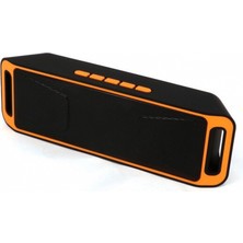 Aqqogib Turuncu Hoparlörler Radyo Stereo Açık Taşınabilir Subwoofer Kablosuz Açık Bilgisayar Akıllı Telefonlar Mp3 USB Fm Stereo (Yurt Dışından)