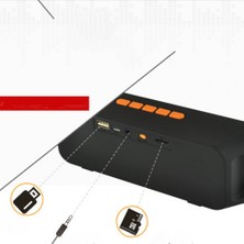 Aqqogib Turuncu Hoparlörler Radyo Stereo Açık Taşınabilir Subwoofer Kablosuz Açık Bilgisayar Akıllı Telefonlar Mp3 USB Fm Stereo (Yurt Dışından)