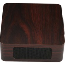 Aqqogib Ahşap Kablosuz Bluetooth Hoparlör Subwoofer Kararlı Taşınabilir USB Masaüstü Retro Hoparlörler Ev Açık Mini Hoparlör Için 60Hz-18KHz (Yurt Dışından)