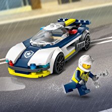 LEGO® City Polis Arabası ve Spor Araba Takibi 60415 - 6 Yaş ve Üzeri Çocuklar için Polis Minifigürü İçeren Yaratıcı Oyuncak Yapım Seti (213 Parça)