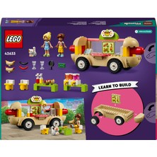 LEGO Friends Sosisli Sandviç Arabası 42633 - 4 Yaş ve Üzeri Çocuklar için Mini Bebek İçeren Yaratıcı Oyuncak Yapım Seti (100 Parça)