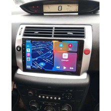 Conio Citroen C4 2005-2010 Yıl Android Sürüm 13 Kablosuz Carplay Navigasyon Multimedya 9 Inç Ekran 2gb Ram 32GB Rom Hafıza