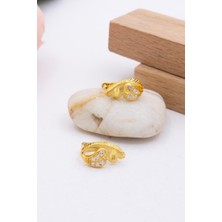 Latif Kuyumcu 22 Ayar Altın Küpe J Klips Kadın Küpe LKKP1228