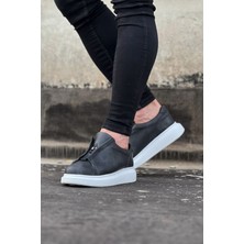 Erbilden WG010 Gri Cilt Erkek Casual Ayakkabı