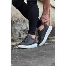 Erbilden WG010 Gri Cilt Erkek Casual Ayakkabı