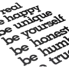 CajuArt Dekoratif Ahşap Modern Duvar Yazısı Be Yourself Tablo
