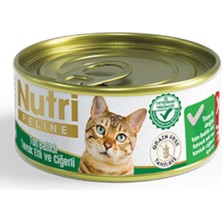 Nutri Feline 85 gr Ton Tavuk Etli Ciğerli 6 Adet Yaş Kedi Maması