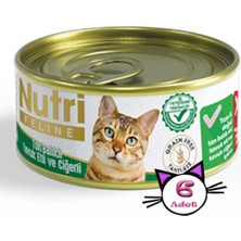 Nutri Feline 85 gr Ton Tavuk Etli Ciğerli 6 Adet Yaş Kedi Maması