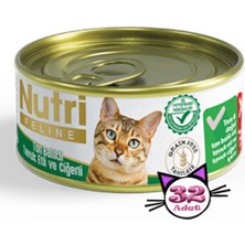 Nutri Feline 85GR Ton&tavuk Etli Ciğerli 32ADET Yaş Kedi Maması