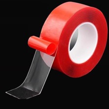 Karaköy Tedarik Çift Taraflı Bant 18 mm x 5 Metre Süper Güçlü Montaj Bandı (Şeffaf)