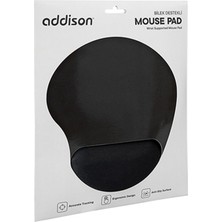 XML Dünyası Addıson 300521 Bileklikli Lüks Siyah Mouse Pad