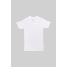 Ceylanoğlu   6'lı  Ribana  Kız  Çocuk Kroşatalı Yarım  Kol  FANILA-331