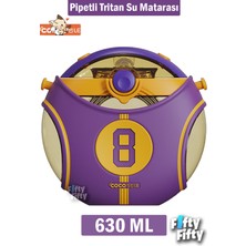 Vagonlife Cocosmile Özel Kutulu 630 ml Pipetli Nba Lakers Temalı Tritan Su Matarası Boyun Askılı 3 Farklı Renk FFCS0008