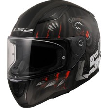 Ls2 Rapıd 2 Clawn Mat Siyah-Gri-Kırmızı Kask