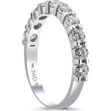 JWD Diamond 0.91 Ct F-G Si 1.96 gr 14 K Jwd Yarım Tur Yüzük