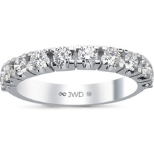 JWD Diamond 0.93 Ct F-G Si 2.32 gr 14 K Jwd Yarım Tur Yüzük