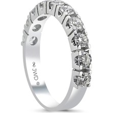 JWD Diamond 0.93 Ct F-G Si 2.32 gr 14 K Jwd Yarım Tur Yüzük
