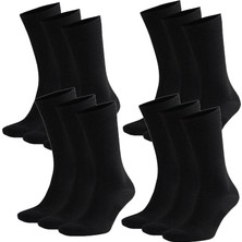 Turan Tech  Klasik Pamuklu Soket Çorap 12'li Ekonomik Paket