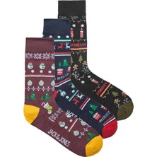 Jack & Jones Jingle Socks Giftbox Erkek Lacivert Çorap 12222807-04