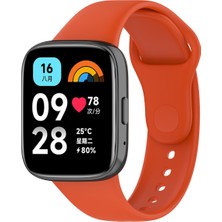 Kordonstore.com Xiaomi Redmi Watch 3 Active Için Klasik Kordon Turuncu