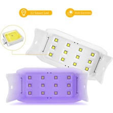 Xled Portatif Mini Uv LED Lamba Manikür Tırnak Kurutucu Siyah 36 W