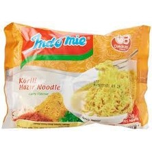 Indomie 5'li Paket Köri + Sebzeli Hazır Noodle 4'lü Karma Paket