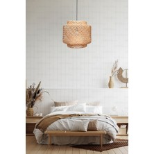 Naturel Home Sinnerlig Bambu Avize 30cm - Iskandinav, Modern, Bohem, Rattan Avize, Aydınlatma