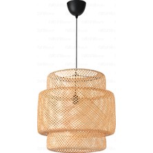 Sinnerlig Bambu Avize 50cm- İskandinav, Modern, Bohem, Rattan Avize, Aydınlatma