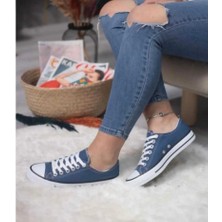By İmis Shoes Unısex Kısa Keten Sneaker