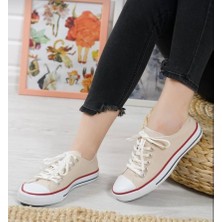 By İmis Shoes Unısex Kısa Keten Sneaker