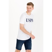 U.S. Polo Assn. Erkek Beyaz Tişört Basic 50262976-VR013