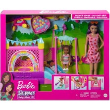 Barbie HHB67 Barbie  Bebek Bakıcısı Skipper Oyun Evi Seti