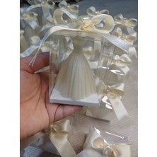 Opulent Accessories Prenses Gelin Kutulu Hediyelik Mum 20 Adet Düğün,nişan,söz,nikah,kına Hediyesi,doğumgünü,bebekmevlüd